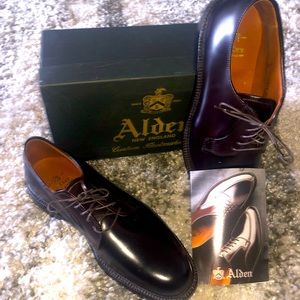 Brand New Alden Plain Toe Blucher Oxfords